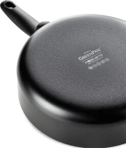 GreenPan Cambridge Hapjespan Met Deksel 28cm - Zwart - Inductie - PFAS-vrij -Tefal Winkel 1020x1200