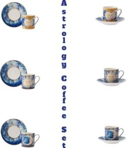 Karaca - Astrologisch Coffee Cup Set Voor 6 - Romantische Koffieliefhebbers - Espresso Mokken Set - Espresso Mok - Turkse Koffie - Valentijn Cadeau - Gift Box -Tefal Winkel 1022x1200