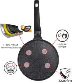 Cheffinger Pannenkoekenpan - Antiaanbaklaag - Krasbestendig - 28cm 10 Cheffinger Pannenkoekenpan - Antiaanbaklaag - Krasbestendig - 28cm -Tefal Winkel 1054x1200