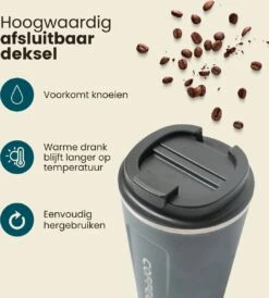 LaCardia Koffiebeker To Go Premium Blauw – Thermosbeker – Theebeker – 380ML – Herbruikbaar 13 LaCardia Koffiebeker To Go Premium Blauw – Thermosbeker – Theebeker – 380ML – Herbruikbaar -Tefal Winkel 1081x1200 4