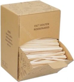 Natureko - Houten Roerstaafjes (FSC) 110mm - 2000 Stuks -Tefal Winkel 1086x1200 1