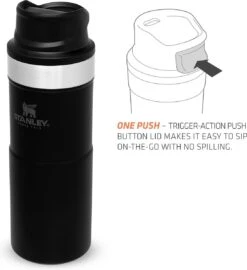 Stanley Trigger-Action Travel Mug 0.35L - Thermosfles - Matt Black -Tefal Winkel 1096x1200