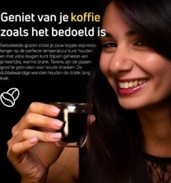 Dubbelwandige ESPRESSO Glazen Van Borosilicaat - Warme En Koude Dranken Kopjes - 70 ML - Set Van 6 16 Dubbelwandige ESPRESSO Glazen Van Borosilicaat - Warme En Koude Dranken Kopjes - 70 ML - Set Van 6 -Tefal Winkel 1122x1200 3