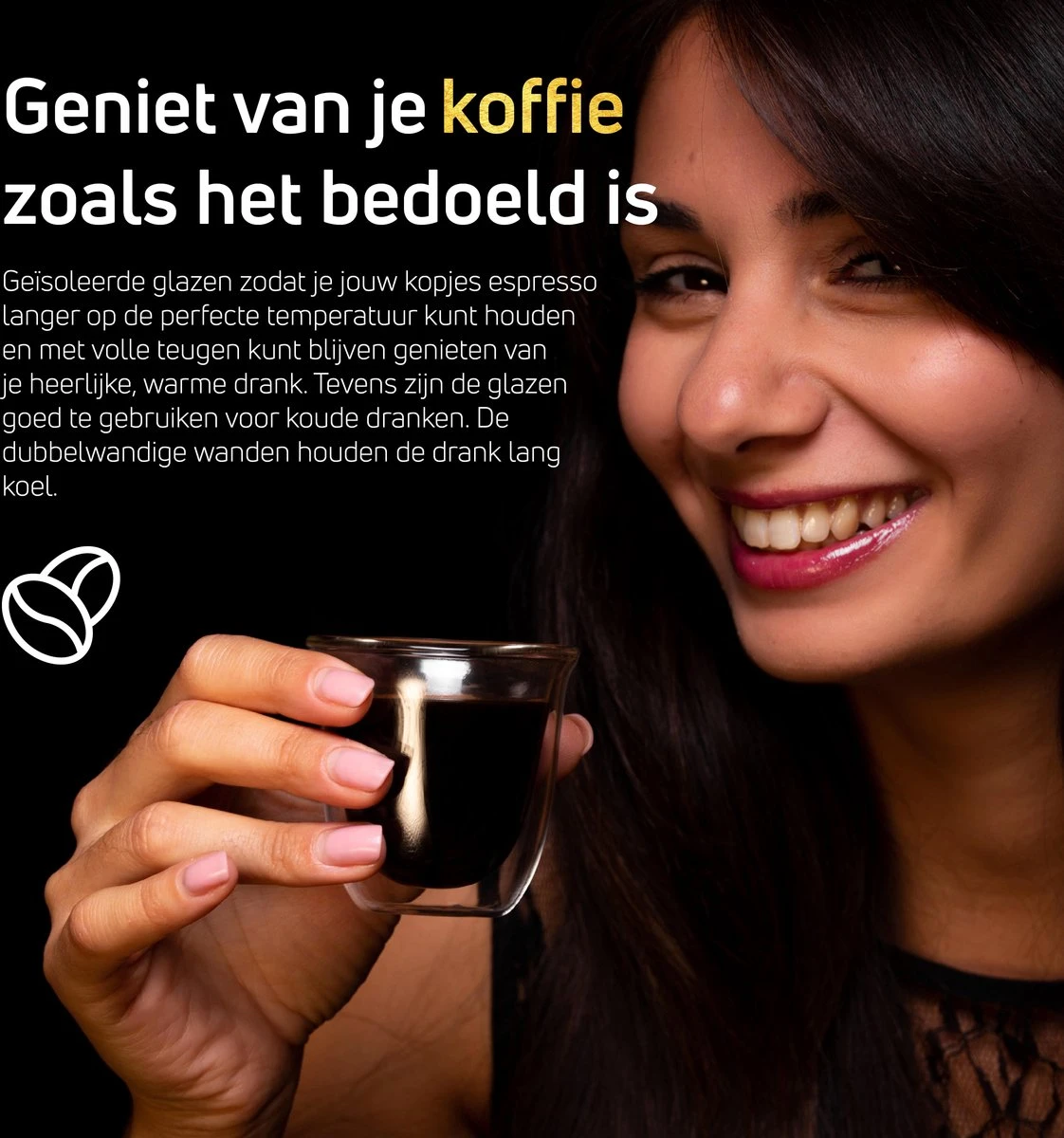 Dubbelwandige ESPRESSO Glazen Van Borosilicaat - Warme En Koude Dranken Kopjes - 70 ML - Set Van 6 5 Dubbelwandige ESPRESSO Glazen Van Borosilicaat - Warme En Koude Dranken Kopjes - 70 ML - Set Van 6 - Afbeelding 3