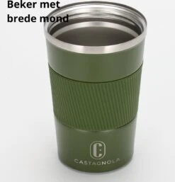 Castagnola Design RVS Koffiebeker To Go - Groen - 380ml - Thermosbeker - Theebeker -Tefal Winkel 1154x1200 1