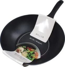 Miller Keramische Wokpan Inductie Ø 28 Cm - Alle Warmtebronnen - Anti Aanbaklaag 15 Miller Keramische Wokpan Inductie Ø 28 Cm - Alle Warmtebronnen - Anti Aanbaklaag -Tefal Winkel 1157x1200