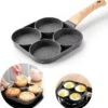Anti-aanbak Pancake Pan | American Pancake Pan | Omelet Pan | Geschikt Voor Inductie & Alle Warmtebronnen | Eierpan | Omeletmaker | Pancake Maker | Mini Pannenkoekenpan