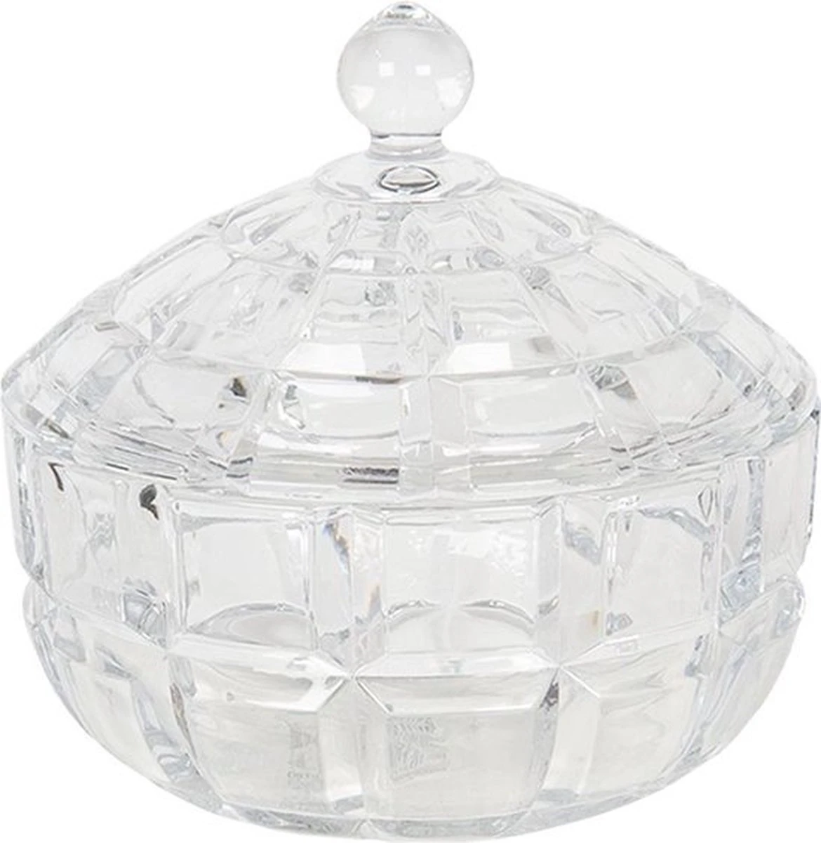 Merkloos Bonbonniere Met Deksel Ø 18*18 Cm Transparant Glas Rond Bonbonschaaltje Bonbonniere Kristal Decoratie Schaal 3 Merkloos Bonbonniere Met Deksel Ø 18*18 Cm Transparant Glas Rond Bonbonschaaltje Bonbonniere Kristal Decoratie Schaal