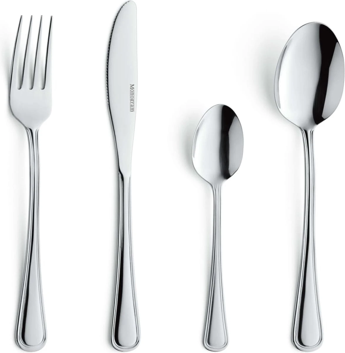 Amefa Bologna Bestekset - 24 Delig - 6 Persoons - Zilver - 9 Amefa Bologna Bestekset - 24 Delig - 6 Persoons - Zilver - - Afbeelding 7