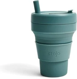 Stojo - Biggie Cup - 470 Ml - Herbruikbaar - Opvouwbaar - Groen -Tefal Winkel 1174x1200 1