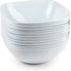 4x Schalen/schaaltjes Vierkant Wit - 680 Ml - Ontbijt/snacks/sauzen Serveren - Herbruikbare Schaaltjes/kommetjes Van Plastic - Keukenbenodigdheden -Tefal Winkel 1184x1200 1