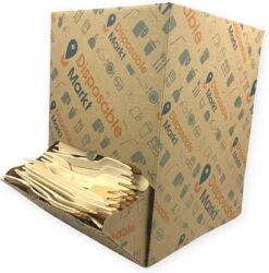 750 Stuks Houten Vork In Dispenser Box - Houten Bestek - Vorken - Bio Vorken - Hout In Dispenserdoos - Dispenser Doos Bestek - Karton Dispenser - Papier Dispenser Box Met Bestek - Cutlery - Biologisch Afbreekbaar - Milieuvriendelijk - FSC - Wegwerp -Tefal Winkel 1185x1200 4