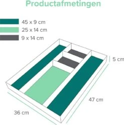 Coninx Bestekbak Bamboe 36CM Breed - Besteklade - Opbergbak - Duurzaam - Voor Laden Vanaf 47cm Diep -Tefal Winkel 1189x1200 2