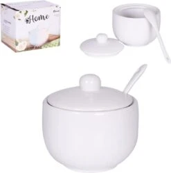 Concord Suikerkom / Suikerpotje Wit Keramiek Met Lepel En Deksel -Tefal Winkel 1190x1200 11