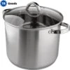 T.R. Goods - Soeppan RVS 8.5 Liter Met Deksel - Rvs - Met Deksel - 24 Cm - Geschikt Voor Inductie -Tefal Winkel 1196x1200 2