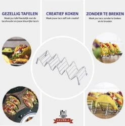 Krumble Taco Houder - Taco En Tortilla Houder Voor 4 Stuks - Serveerschalen - Koken & Tafelen - Kookgerei - Snack- & Tappasschalen - Metaal - Zilver 10 Krumble Taco Houder - Taco En Tortilla Houder Voor 4 Stuks - Serveerschalen - Koken & Tafelen - Kookgerei - Snack- & Tappasschalen - Metaal - Zilver -Tefal Winkel 1197x1200 6