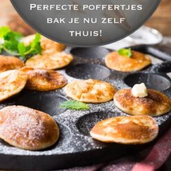 IRONO Poffertjespan Set - Incl. Doseerfles, Kwast En Vork - Poffertjespan Inductie En Electrisch - Poffertjesmaker 19 Poffertjes - Poffertjes Maken - Spuitfles - Cadeau Voor Mannen En Vrouwen -Tefal Winkel 1198x1200 6