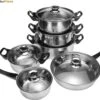 KitchenPrince 12-Delige Pannenset RVS - Pottenset - Kookpannen - Koekenpan - Steelpan - Bakpan - PFAS-Vrij - Pannenset - Pannenset Inductie - Antiaanbaklaag - Koekenpannenset 1 KitchenPrince 12-Delige Pannenset RVS - Pottenset - Kookpannen - Koekenpan - Steelpan - Bakpan - PFAS-Vrij - Pannenset - Pannenset Inductie - Antiaanbaklaag - Koekenpannenset -Tefal Winkel 1200x1015 1