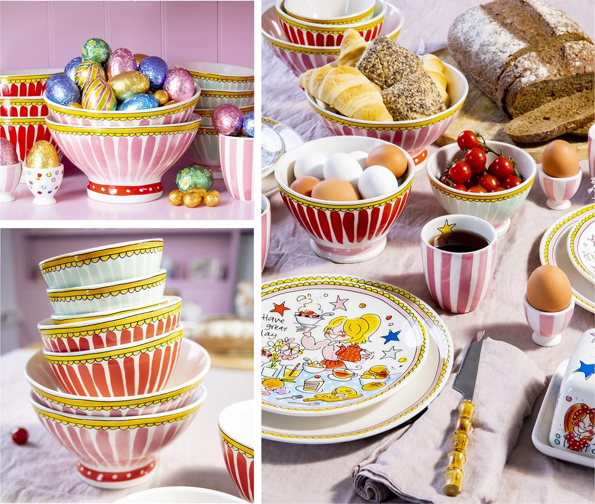 Blond Amsterdam, Even Bijkletsen Mini Mok Roze Streep Zonder Oor, 0,2L 5 Blond Amsterdam, Even Bijkletsen Mini Mok Roze Streep Zonder Oor, 0,2L - Afbeelding 3