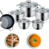 Royal Swiss -Jumbo 12 Delig Set-Inductie Pannenset -Alle Warmtebronnen -Tefal Winkel 1200x1027