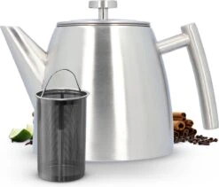 Vaja® Theepot Camille Met Filter - Zilver - 1.0L - RVS Dubbelwandig - Theekan 19 Vaja® Theepot Camille Met Filter - Zilver - 1.0L - RVS Dubbelwandig - Theekan -Tefal Winkel 1200x1027 2