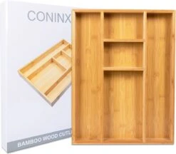 Coninx Bestekbak Bamboe 36CM Breed - Besteklade - Opbergbak - Duurzaam - Voor Laden Vanaf 47cm Diep -Tefal Winkel 1200x1048 3