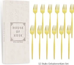 House Of Husk® Gouden Gebaksvorkjes - Dessertvorken - Taartvorkjes - Cocktailvorken - Klein Vorkjes - 12 Stuks - RVS - 14cm 12 House Of Husk® Gouden Gebaksvorkjes - Dessertvorken - Taartvorkjes - Cocktailvorken - Klein Vorkjes - 12 Stuks - RVS - 14cm -Tefal Winkel 1200x1049 2