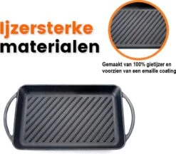 Kicinn Grillplaat - Gietijzer - Geëmailleerd - Incl. Accessoires - Ø 33 X 21.8 Cm (LxB) 11 Kicinn Grillplaat - Gietijzer - Geëmailleerd - Incl. Accessoires - Ø 33 X 21.8 Cm (LxB) -Tefal Winkel 1200x1050