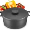 MOA Gietijzeren Braadpan - Inhoud 4,75 Liter - 26CM - Rond - Alle Warmtebronnen - Ook Voor Inductie - Gewicht 5,8 Kg - Zwart - MOAMC26B -Tefal Winkel 1200x1069 2
