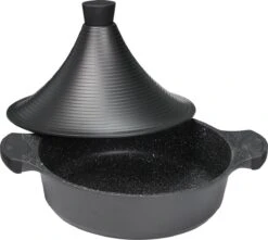 BIKO | Luxe Aluminium Tajine Inductie| Tagine | Geschikt Voor 4-8 Personen - Inductie - Zwart -Tefal Winkel 1200x1075