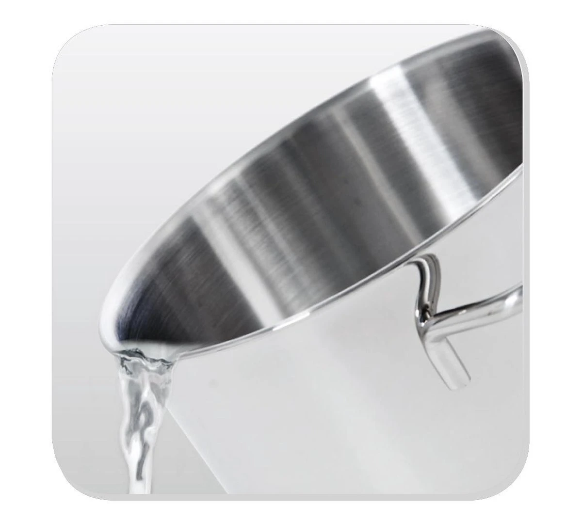 BK Profiline Pannenset - 4-delig - RVS - Inductie 8 BK Profiline Pannenset - 4-delig - RVS - Inductie - Afbeelding 6