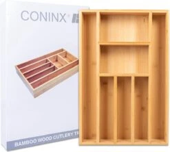 Coninx Bestekbak Bamboe 31CM Breed - Besteklade - Opbergbak - Duurzaam - Voor Laden Vanaf 47cm Diep -Tefal Winkel 1200x1079 4