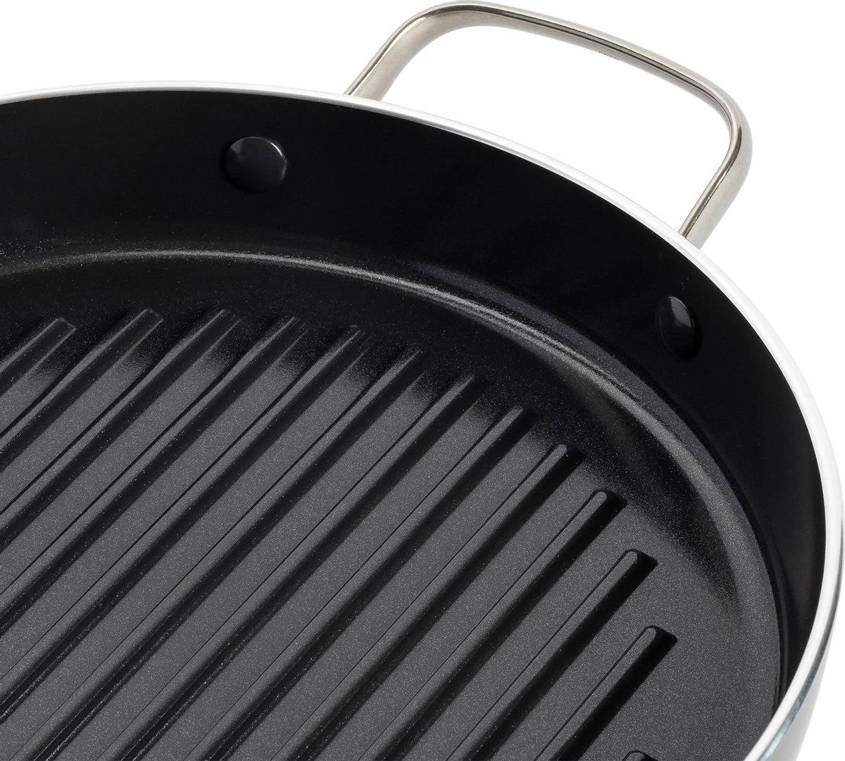 Dagelijkse Kost Keramische Grillpan - Ø28cm - PFAS-vrij - 2 Grepen 10 Dagelijkse Kost Keramische Grillpan - Ø28cm - PFAS-vrij - 2 Grepen - Afbeelding 8