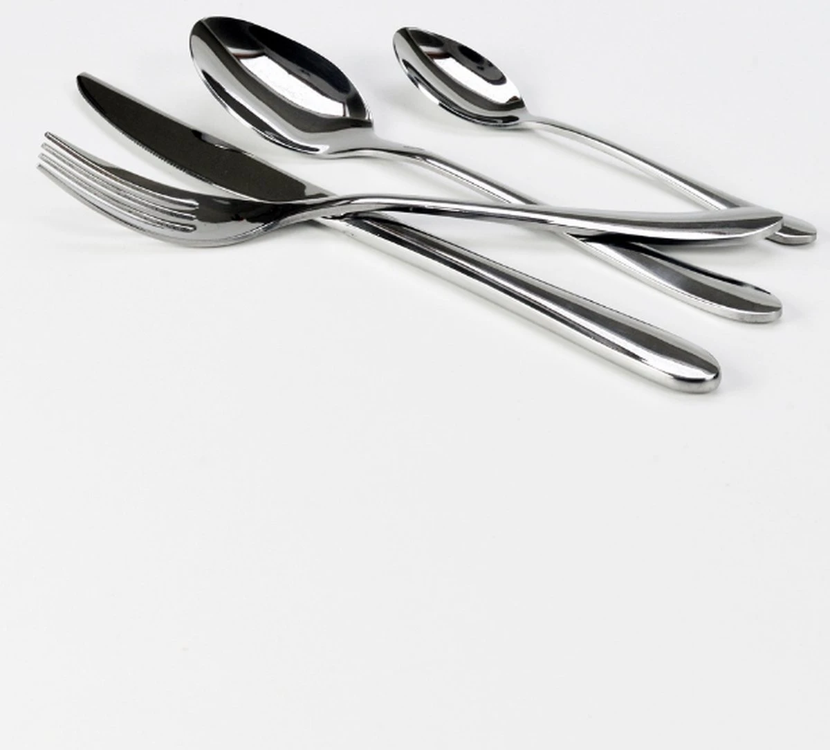 Merkloos Bestekset Luxe Round 24-delig | Premium Quality | 6 Personen 7 Merkloos Bestekset Luxe Round 24-delig | Premium Quality | 6 Personen - Afbeelding 5