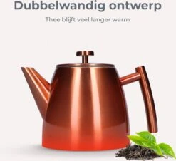 Vaja® Theepot Juliette Rosé Dubbelwandig -Tefal Winkel 1200x1099 4