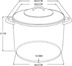 RVS Soeppan Met Glazen Deksel - 15 Liter - Vaatwasserbestendig -Tefal Winkel 1200x1101 3