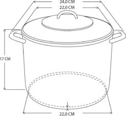 Lite-Body Soeppan / Stamppotpan Met Deksel - Ø 22 Cm/ 6ltr - Emaille - Mintgroen -Tefal Winkel 1200x1103 1