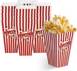 50 Duurzame Popcorn Bakjes (18x10cm) - Popcorn Zakjes Voor Filmavonden, Feestjes - Ook Geschickt Als Snoepbakje Of Feestzakje Voor Kinderen -Tefal Winkel 1200x1107 2