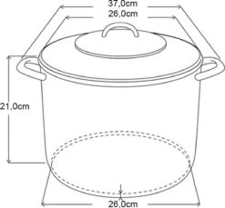 Michelino RVS Soeppan - 10 Liter - Vaatwasserbestendigd - Zilver -Tefal Winkel 1200x1111 1