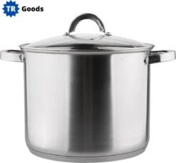 T.R. Goods - Soeppan RVS 8.5 Liter Met Deksel - Rvs - Met Deksel - 24 Cm - Geschikt Voor Inductie -Tefal Winkel 1200x1113 5