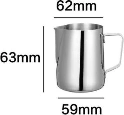 Merkloos Premium Barista Melkkan - Melkopschuim Kannetje - Melk Opschuimen - Koffie - Latte Macchiato Art - RVS - 150ml -Tefal Winkel 1200x1113 7