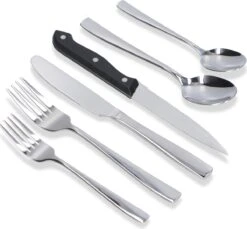Deleca 6 Persoons Bestekset (36-delig) - Lepels, Messen, Vorken & Steakmessen - Vaatwasserbestendig - Zilver / RVS -Tefal Winkel 1200x1113 8