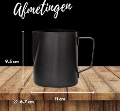 Merkloos Pazzo Goods - Melkkan - Melkkannetje Opschuim - Zwart - 350 Ml - Premium Kwaliteit - RVS - -Tefal Winkel 1200x1116 1