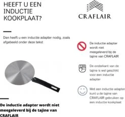 CRAFLAIR ~ Tajine ~ Ø 30 Cm ~ Geschikt Voor Inductie - Adapter ~ Handgemaakt ~ Geglazuurd Keramiek -Tefal Winkel 1200x1118 3