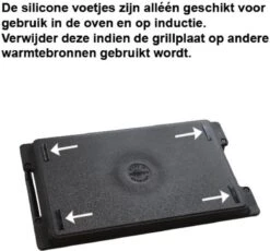 Eurolux Grillplaat Met Grepen - 41 X 24 X 2.5 Cm - Zwart - Aluminium - Geschikt Voor Alle Warmtebronnen 16 Eurolux Grillplaat Met Grepen - 41 X 24 X 2.5 Cm - Zwart - Aluminium - Geschikt Voor Alle Warmtebronnen -Tefal Winkel 1200x1119 3