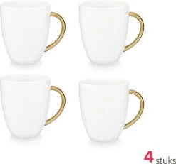 Vtwonen Serviesset - Wit-Goud - Porselein - 24-delig 32 Vtwonen Serviesset - Wit-Goud - Porselein - 24-delig -Tefal Winkel 1200x1121 4