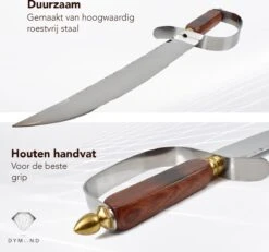 Dymund® Sabreer Sabel - RVS - Professioneel Champagnesabel - Incl. Bewaardoos - 44,5 Cm -Tefal Winkel 1200x1122 3