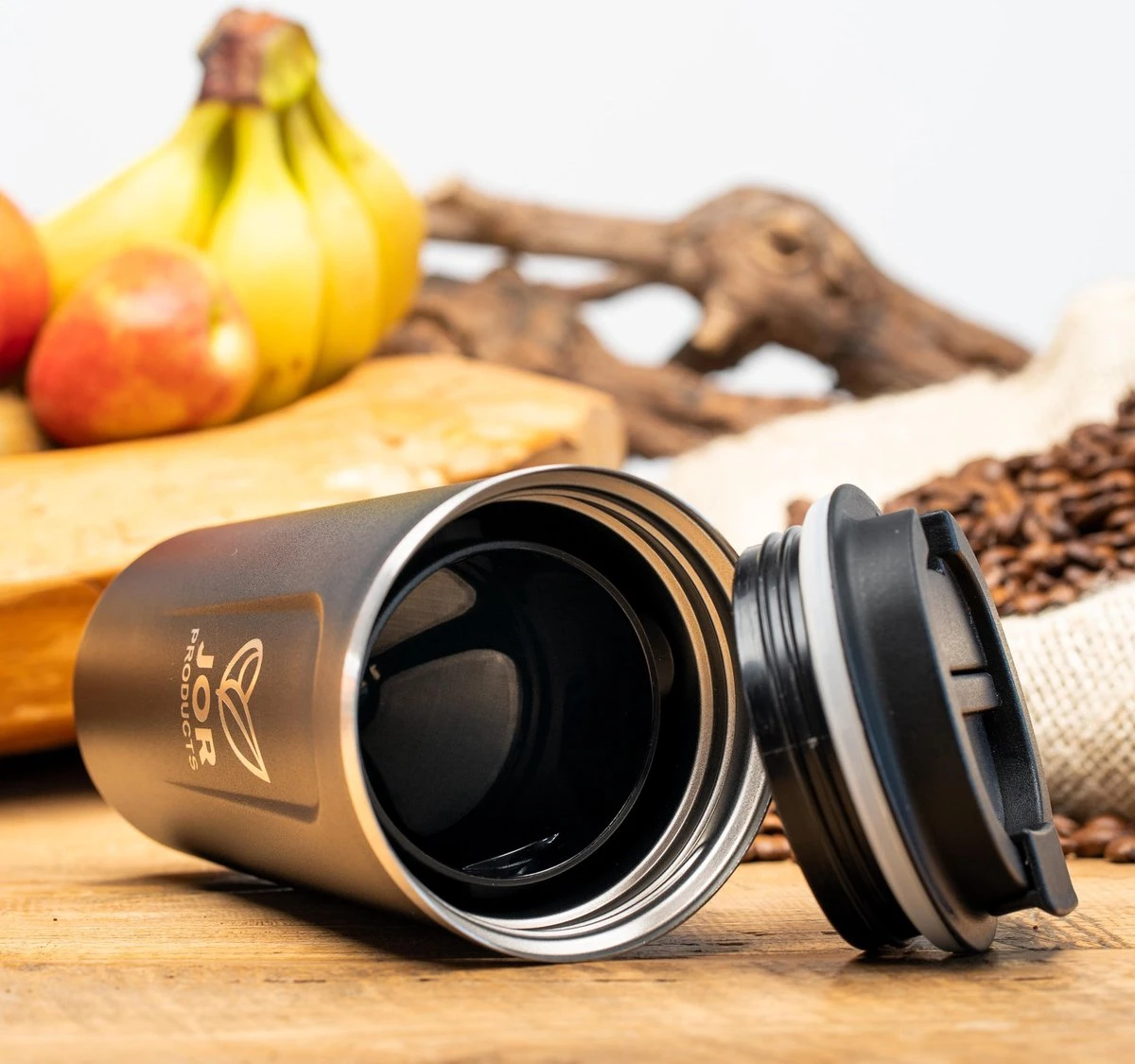 JOR Products® Thermobeker - Koffiezetapparaat - Koffiebonen - Thee - Koffiemachine - Thermoskan - Espressomachine - Reizen - Camping - Koffiefilterhouder 6 JOR Products® Thermobeker - Koffiezetapparaat - Koffiebonen - Thee - Koffiemachine - Thermoskan - Espressomachine - Reizen - Camping - Koffiefilterhouder - Afbeelding 4