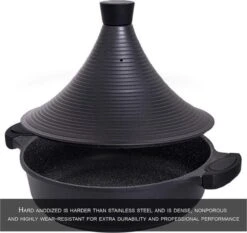 Aluminium Tajine Agadir- Matt Black Geschikt Ook Voor Inductie -Tefal Winkel 1200x1131 3