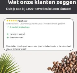 Mmoods Thermosbeker Voor Koffie En Thee 380ml - Koffiebeker To Go - Reisbeker Voor Auto - Herbruikbare Drinkfes Voor Warme En Koude Dranken - Ecologische Thermoskan Zwart Geschenk -Tefal Winkel 1200x1141